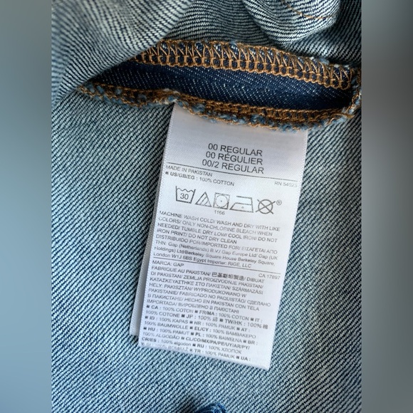BNWOT GAP 1969 100% Cotton Denim Flap Pocket A-Line Skirt Medium Wash Size 24 - Picture 12 of 12